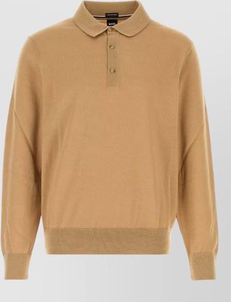 HUGO BOSS virgin wool polo shirt