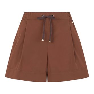Herno Casual Shorts, female, Brown, Size: M Shorts in Light Stretch Nylon