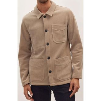 Ron Tomson Relaxed Corduroy Utility Jacket in Beige at Nordstrom Rack, Size Small