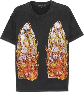 Who Decides War by Ev Bravado T-shirt con strass - Nero