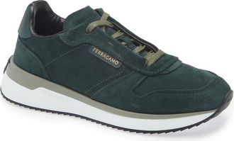 Ferragamo America Sneaker in Moss Nero at Nordstrom, Size 10.5