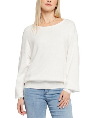 NYDJ Cashmere-Blend Boat Neck Sweater