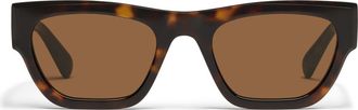 Quay Nice Try 54mm Square Sunglasses in Dark Tort/Brown at Nordstrom