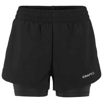 Craft Adv Essence 2-in-1 Shorts 2 Laufshorts f&uuml;r Damen | schwarz