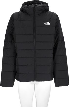 The North Face Black Hooded Quilted Puffer Sports Jacket