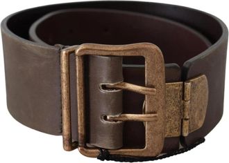 Ermanno Scervino Brede Band Leren Modariem - Dames - Riemen - Bruin - ONE Size - Leer - Accessoires