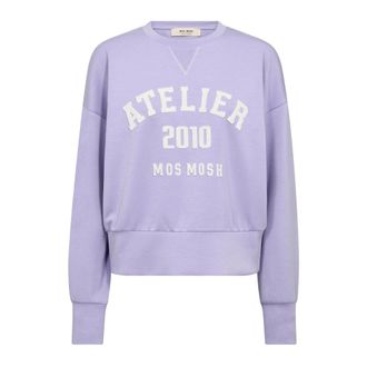 Mos Mosh Sweatshirts & Hoodies - Dames - Sweatshirts - Paars - M - Hoodies & sweatvesten