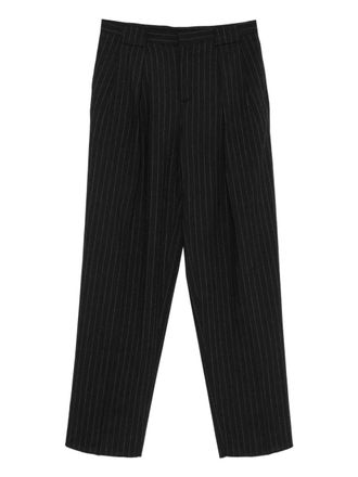 Paura Noge pinstripe-pattern trousers - Black