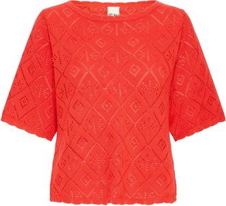 Ichi Maglieria - - Knitwear - Donna - Rosso - M