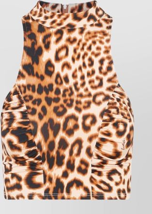 Rotate animalier halterneck top stretchy