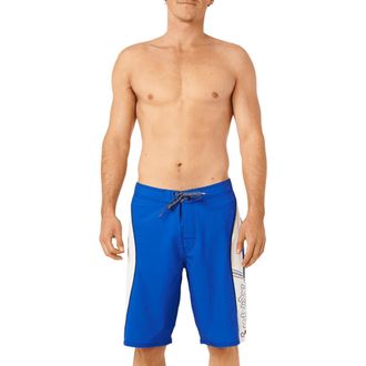 Rip Curl Mirage Panel Beater Volley Swim Trunks in Cobalt at Nordstrom, Size 33