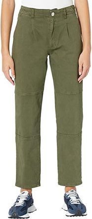 Jag Jeans Utility High-Rise Tapered Ankle Pants Womens Clothing Olive : 0 (25 Waist) 27, Cotton/Elastane