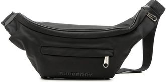 Burberry Black Nylon Leather Sling Bag (Pre-Owned)