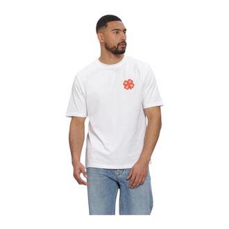 The Goodpeople Orange Tee Assem X - Heren - Tops - Wit - Maat: XL
