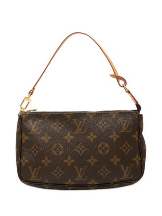 Louis Vuitton 2000 Monogram Pochette Accessoires schoudertas - Bruin