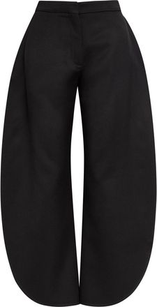 Alaia Petal Sculpted Wool Trousers - Black - 40 (UK12 / M)