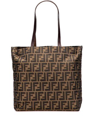 Fendi 1900s Zucca canvas shopper - Bruin