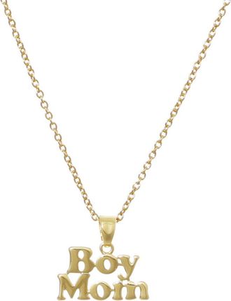 Adornia Adornia 14K Plated Boy Mom Pendant Necklace