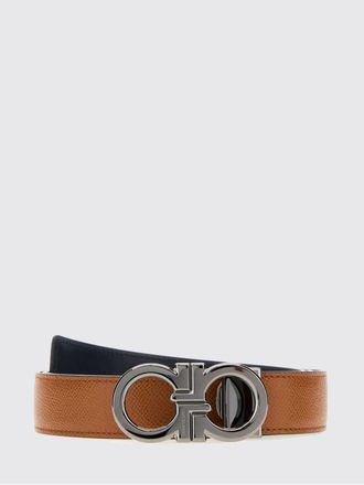 Ferragamo Cintura reversibile in pelle con fibbia Gancini