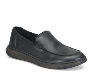 Born Mens Silvo Moc Toe Slip-On In Black