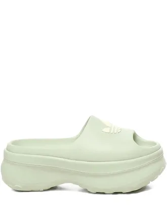 adidas Adifom Stan platform slides - women - Polyester/Polyester/Rubber - 8.5 - Green