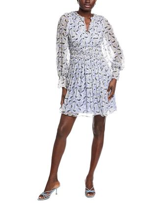 Rebecca Taylor Deco Silk Mini Dress