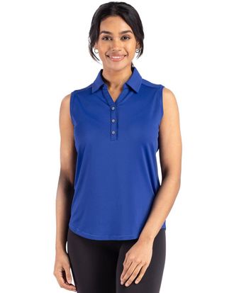 Cutter & Buck Forge Eco Stretch Recycled Womens Sleeveless Polo
