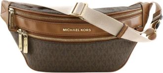 Michael Kors Pre-owned Plastic crossbody-bags - Dames - Vintage Heuptassen - Bruin - ONE Size - Vintage