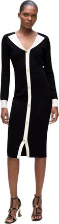 Karl Lagerfeld Midi Jurk - Dames - Casual kleedjes - Zwart - S - Leer - Kleedjes
