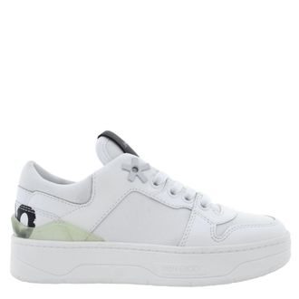 Jimmy Choo London Florent/F Calf Canvas Low-Top Sneakers