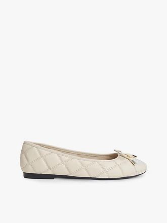 Tommy Hilfiger Bailarinas de piel acolchadas con adorno