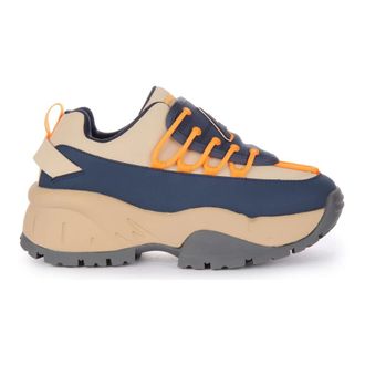 Acupuncture Sneakers, female, Multicolor, 5 UK, Chunky Vintage Trainers Navy Orange