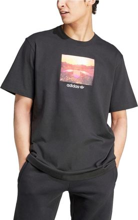 adidas Sunset Graphic T-shirt Asia Sizing Black JF2857