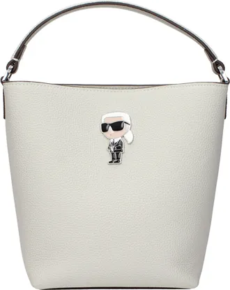 Karl Lagerfeld Gray Leather Womens Handbag