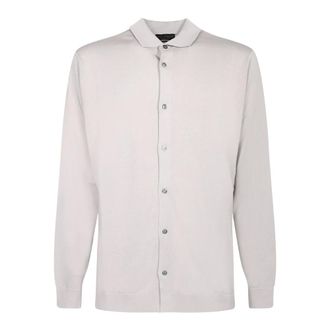 Dell'Oglio Casual Shirts, male, Beige, Size: 3XL Knitted Shirt