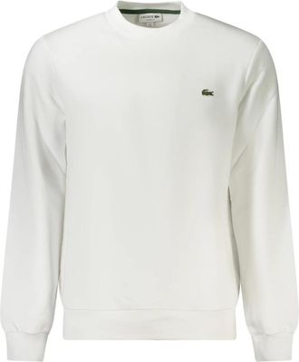Lacoste Sweatshirt met lange mouwen - Heren - Sweatshirts - Wit - XL - Katoen - Hoodies & sweatvesten