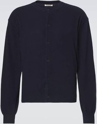 Auralee Cardigan in cashmere e cotone