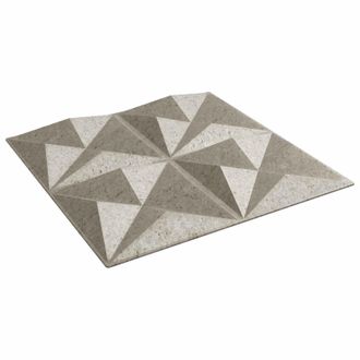 vidaXL Paneles De Pared 12 Pcs Origami Bet&oacute;n 50 X 50 Cm Espuma Xps Vidaxl