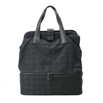 Chanel Black New Travel Line Boston Bag (Pre-Owned)