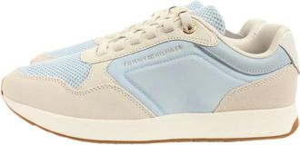 Tommy Hilfiger Schoenen, Dames, Blauw, 40 EU, Leer, Chic Eva Runner Mesh