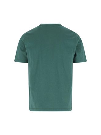 Maison Kitsun&eacute; Mens T-Shirts And Polos Green Cotton