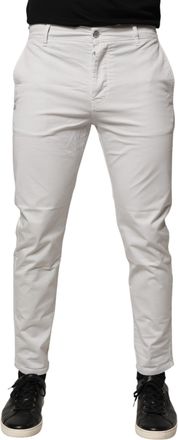 Daniele Alessandrini Cotton Mid Waist Skinny Men blue Mens Jeans (Pre-Owned)