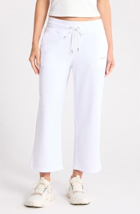 DKNY Drawstring Waist Crop Pants in White at Nordstrom Rack, Size X-Small