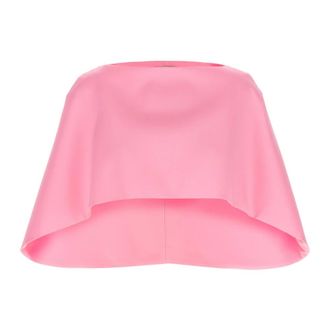 Alberta Ferretti Jassen, Dames, Roze, S, Cropped Cape