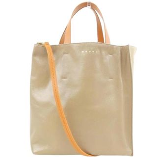 Marni Pre-owned Tote Bags, female, Beige, Size: ONE SIZE Pre-owned Museo Calf Tote Bag