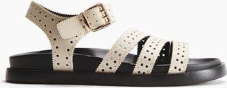 H&M Strappy Sandals in Cream at Nordstrom, Size 10