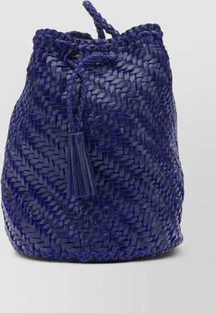 Dragon Diffusion pompom double jump mini leather crossbody bag