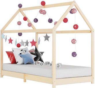 vidaXL Giroletto per Bambini in Legno Massello di Pino 90x200 cm - Vidaxl