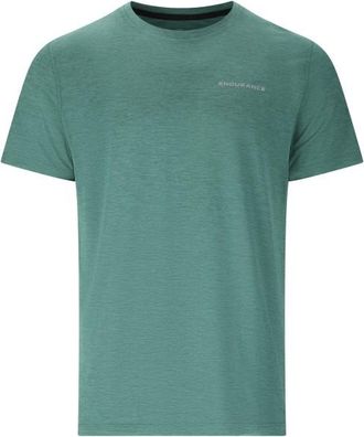 ENDURANCE Abdon Melange S/S Tee Funktionsshirt f&uuml;r Herren | gr&uuml;n
