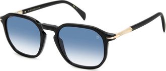 Eyewear by David Beckham Black/Blue Shaded Zonnebrillen DB 1115/S - Heren - Zonnebrillen - Zwart - 52 MM - Accessoires